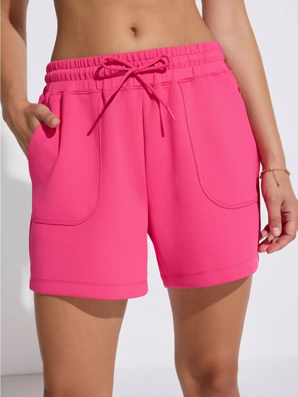 The Soft Stretch Ribbed 5" Short